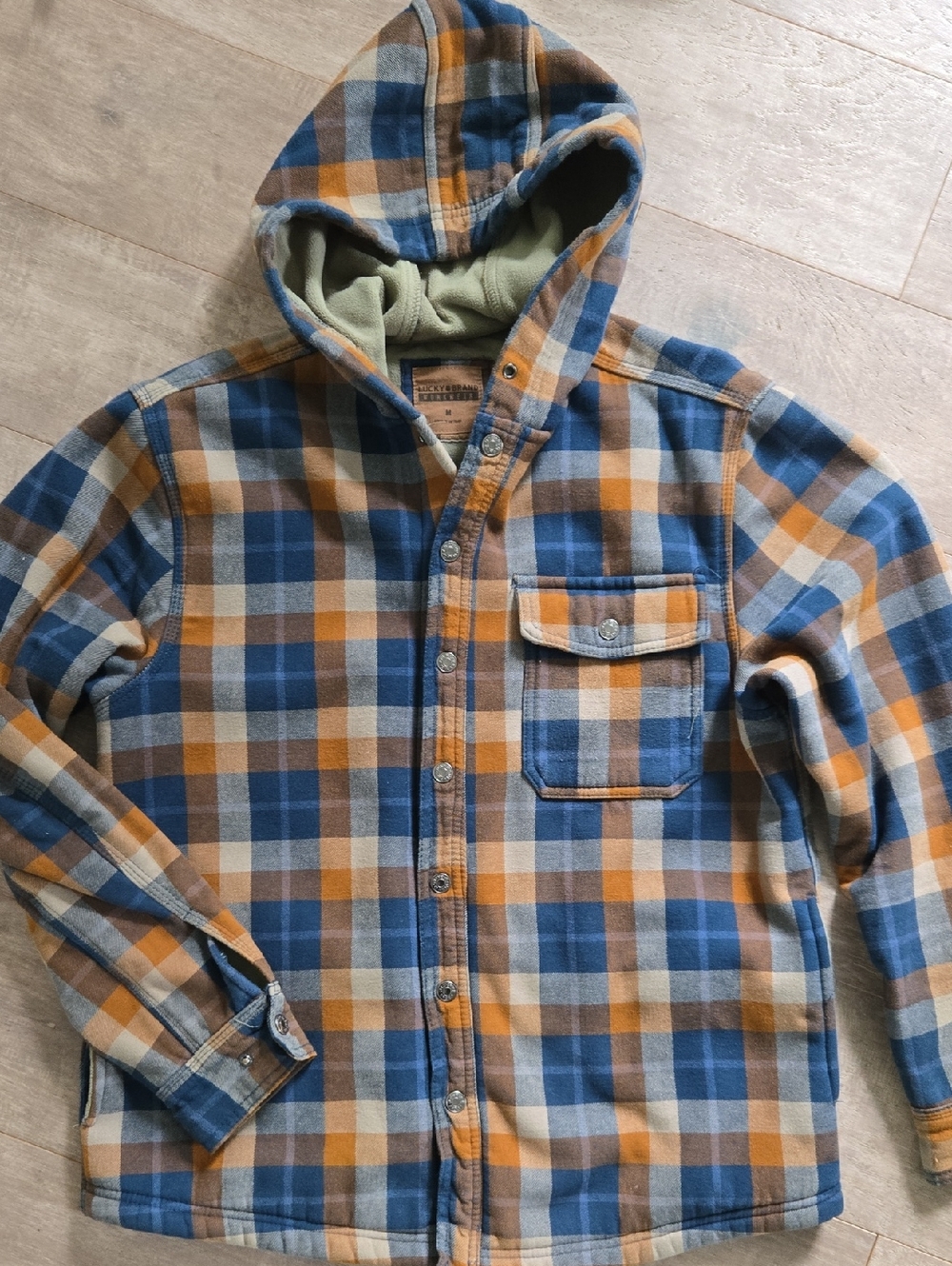Lucky Brand Workwear Plaid Shirt Jacket